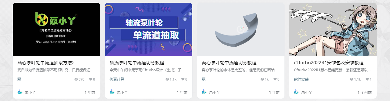 离心泵叶轮单流道切分方法